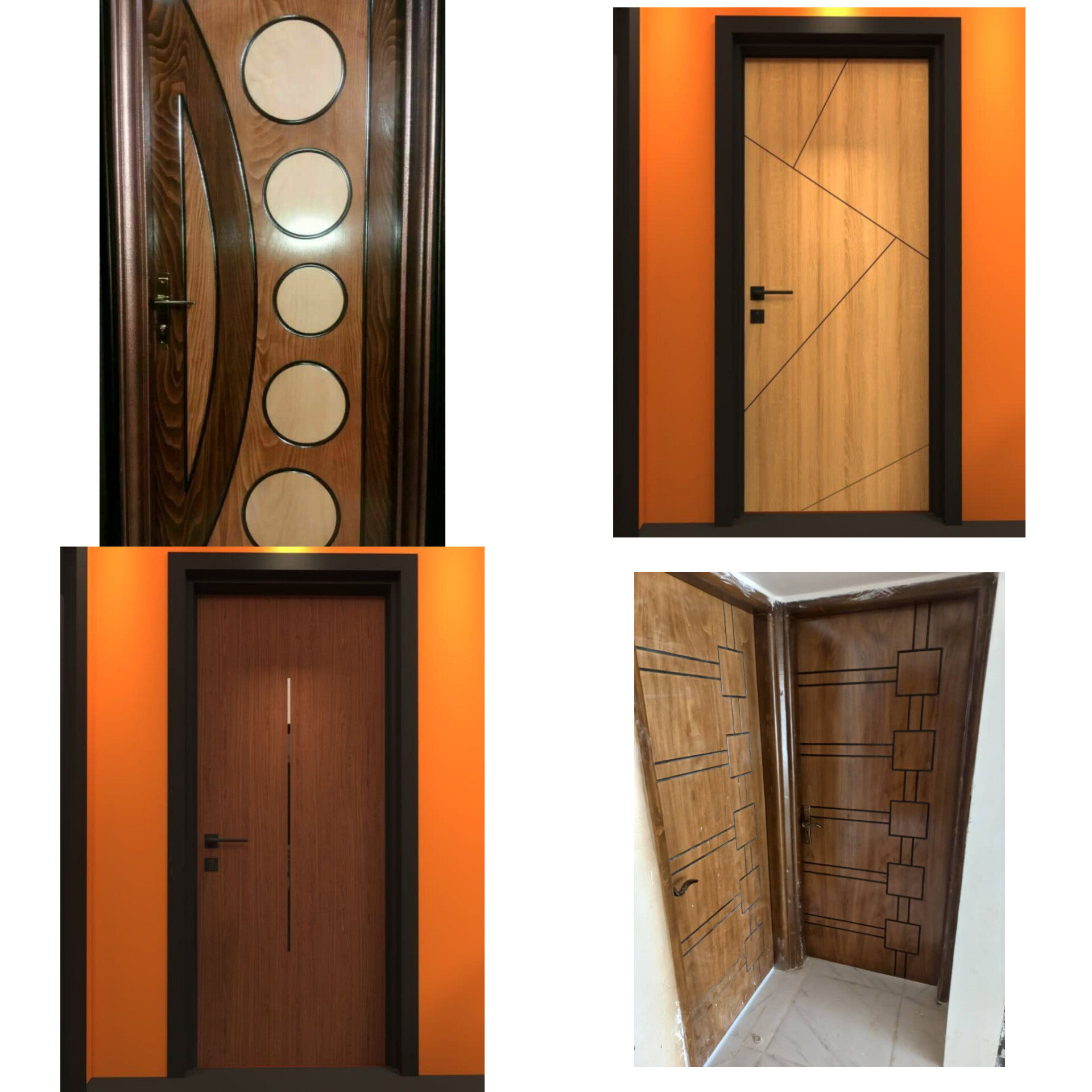 درب داخلی روکش چوب 